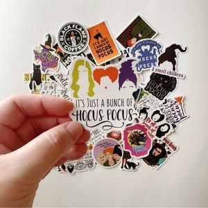 Set of 5 Hocus Pocus themed stickers